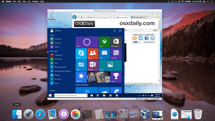 recommended mac os for virtualbox