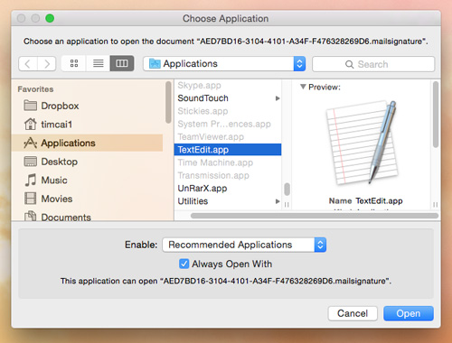 File Location For Preview App Signatures Preview Os X Yosemite